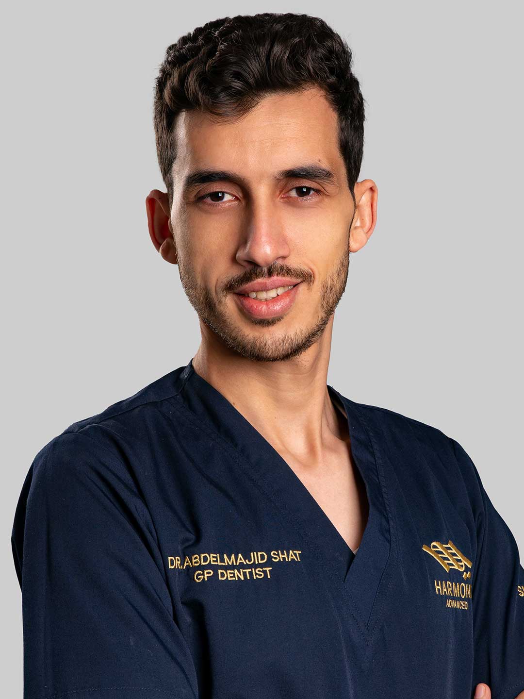 Portrait of Dr. Abdulmajid M Shaat – General Dentist at Harmony Medical Center in MBZ, Abu Dhabi
