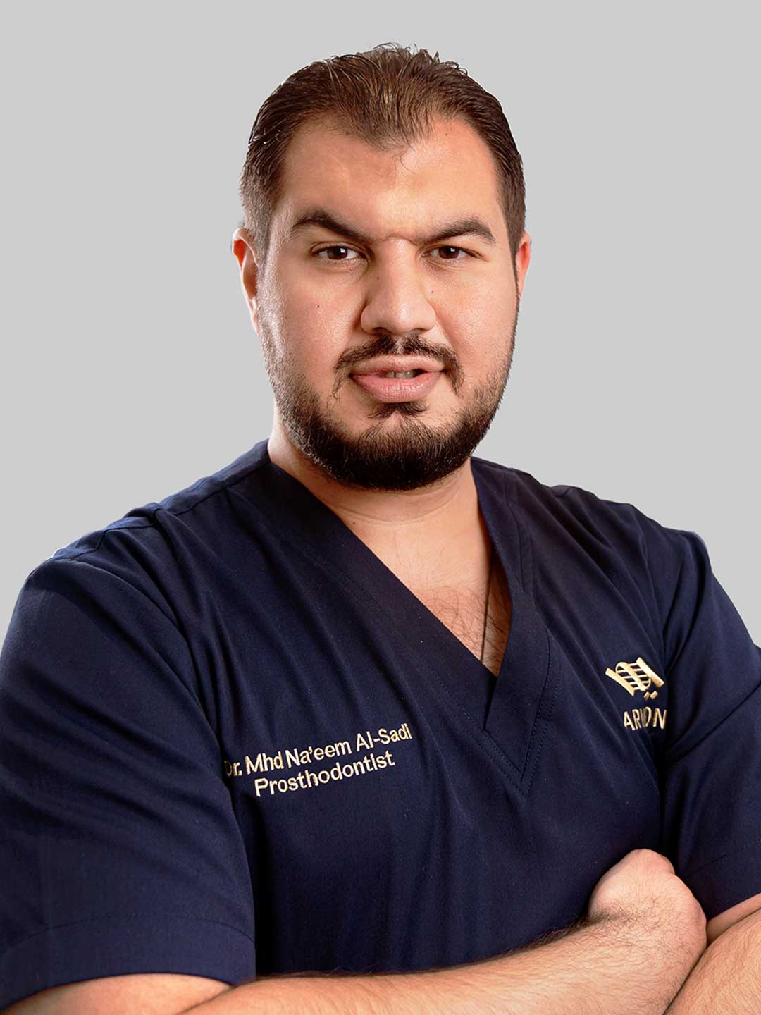 Portrait of Dr. Mohammad Naeem Alsa'di - Specialist Prosthodontist at Harmony Medical Center in MBZ City, Abu Dhabi